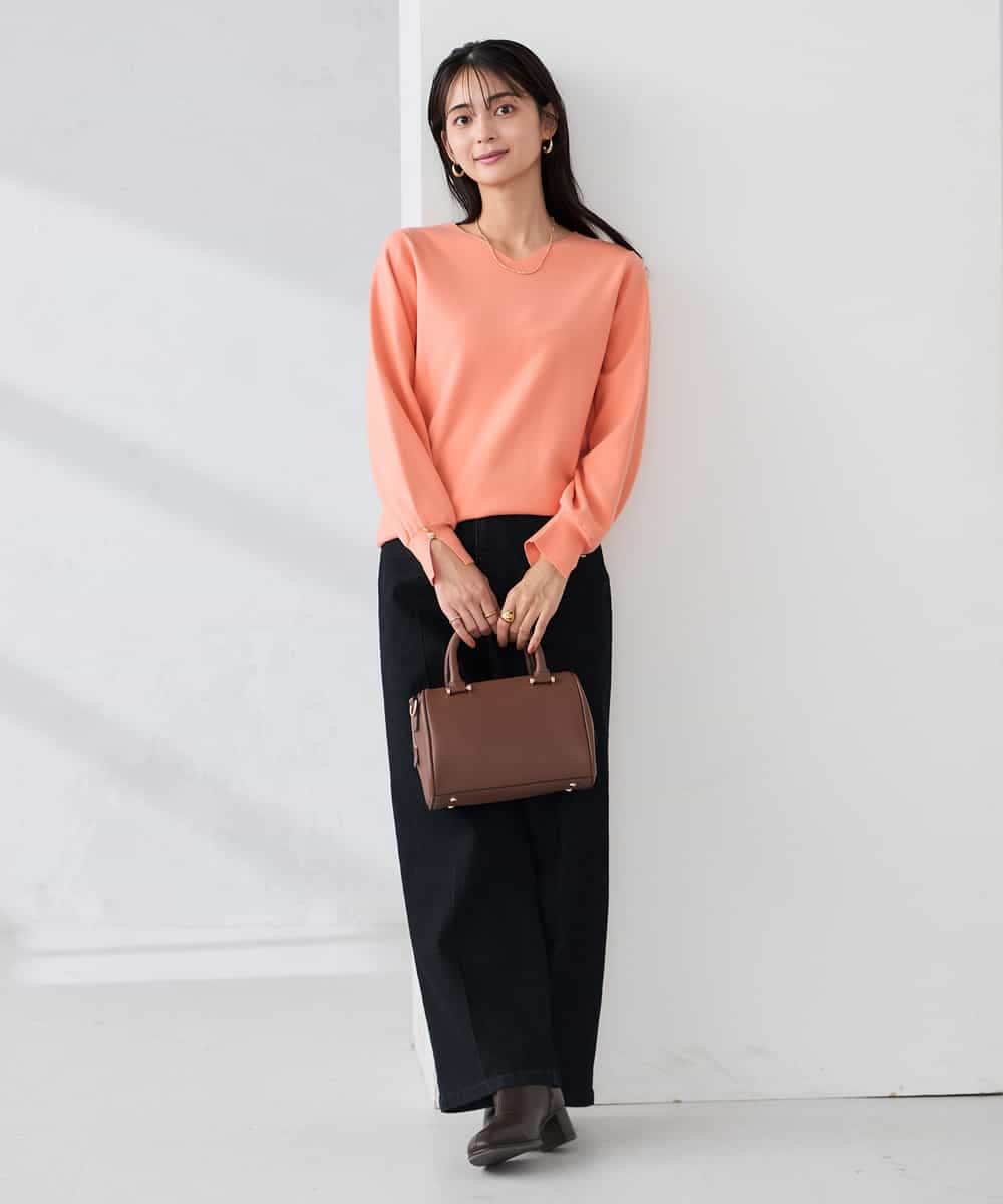 K2FBD71044 a.v.v(アー・ヴェ・ヴェ) 【WEB限定】ゴールドボタンVネックニット ピンク