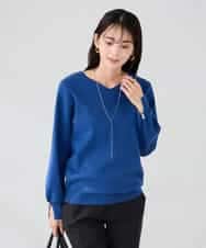 K2FBD71044 a.v.v(アー・ヴェ・ヴェ) 【WEB限定】ゴールドボタンVネックニット ピンク