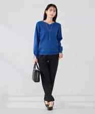 K2FBD71044 a.v.v(アー・ヴェ・ヴェ) 【WEB限定】ゴールドボタンVネックニット ピンク