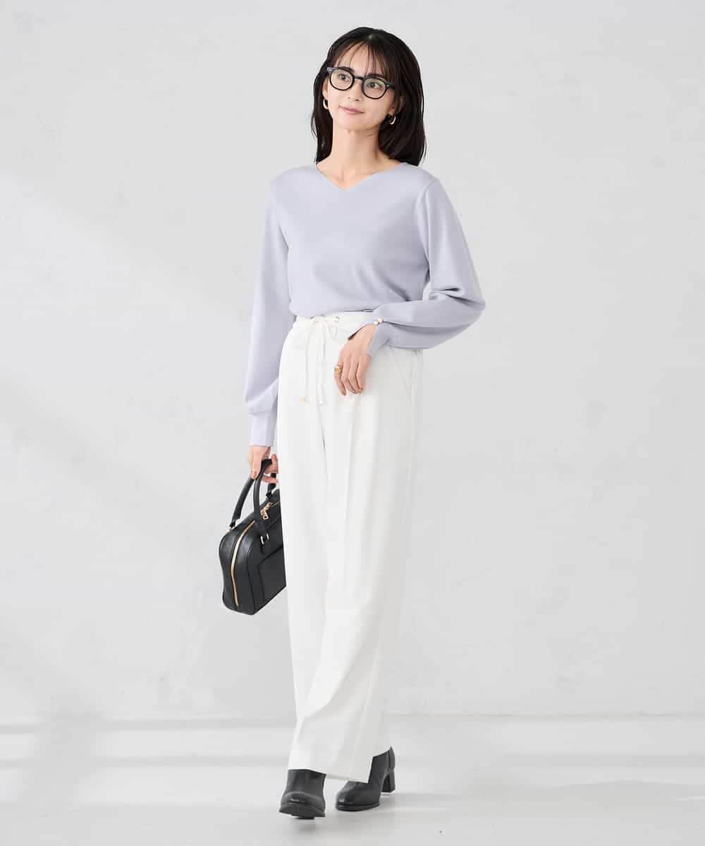 K2FBD71044 a.v.v(アー・ヴェ・ヴェ) 【WEB限定】ゴールドボタンVネックニット ピンク