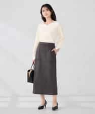 K2FBD71044 a.v.v(アー・ヴェ・ヴェ) 【WEB限定】ゴールドボタンVネックニット ピンク