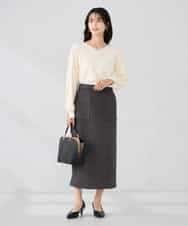 K2FBD71044 a.v.v(アー・ヴェ・ヴェ) 【WEB限定】ゴールドボタンVネックニット ピンク