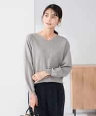 K2FBD71044 a.v.v(アー・ヴェ・ヴェ) 【WEB限定】ゴールドボタンVネックニット ピンク