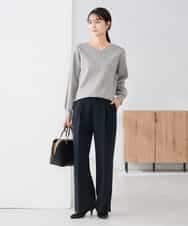 K2FBD71044 a.v.v(アー・ヴェ・ヴェ) 【WEB限定】ゴールドボタンVネックニット ピンク