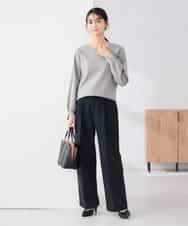 K2FBD71044 a.v.v(アー・ヴェ・ヴェ) 【WEB限定】ゴールドボタンVネックニット ピンク