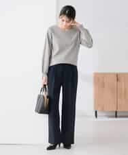 K2FBD71044 a.v.v(アー・ヴェ・ヴェ) 【WEB限定】ゴールドボタンVネックニット ピンク