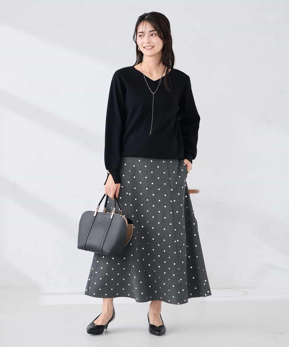 K2FBD71044 a.v.v(アー・ヴェ・ヴェ) 【WEB限定】ゴールドボタンVネックニット ピンク