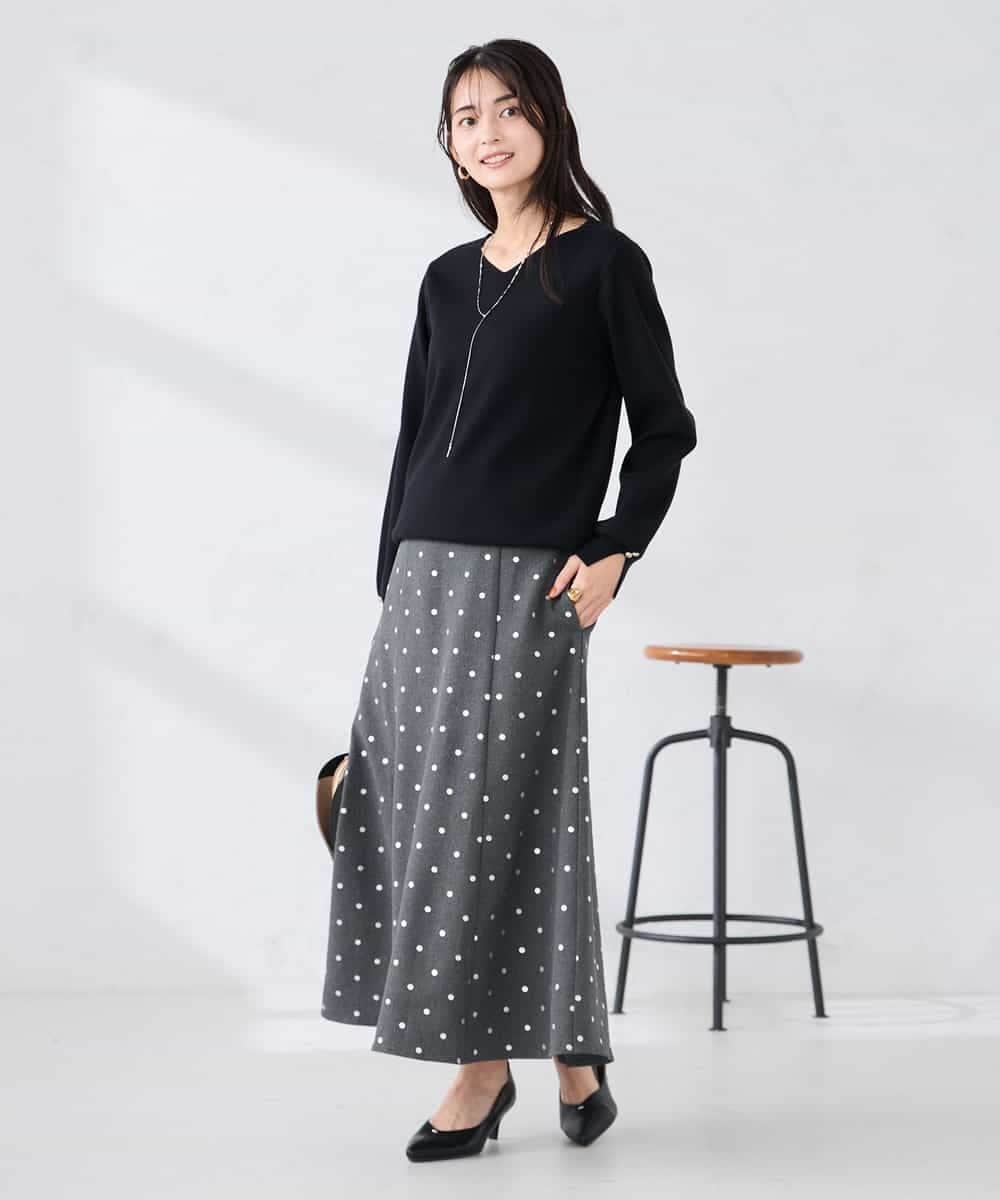 K2FBD71044 a.v.v(アー・ヴェ・ヴェ) 【WEB限定】ゴールドボタンVネックニット ピンク