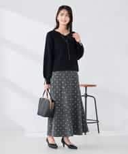 K2FBD71044 a.v.v(アー・ヴェ・ヴェ) 【WEB限定】ゴールドボタンVネックニット ピンク