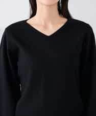 K2FBD71044 a.v.v(アー・ヴェ・ヴェ) 【WEB限定】ゴールドボタンVネックニット ピンク