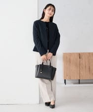 K2FBD72044 a.v.v(アー・ヴェ・ヴェ) 【WEB限定】ゴールドボタンボートネックニット ブラック