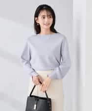 K2FBD72044 a.v.v(アー・ヴェ・ヴェ) 【WEB限定】ゴールドボタンボートネックニット ラベンダー