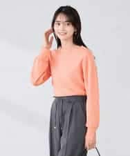 K2FBD72044 a.v.v(アー・ヴェ・ヴェ) 【WEB限定】ゴールドボタンボートネックニット ブラック