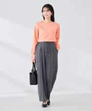 K2FBD72044 a.v.v(アー・ヴェ・ヴェ) 【WEB限定】ゴールドボタンボートネックニット ブラック