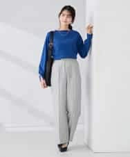 K2FBD72044 a.v.v(アー・ヴェ・ヴェ) 【WEB限定】ゴールドボタンボートネックニット ブラック