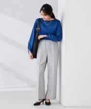 K2FBD72044 a.v.v(アー・ヴェ・ヴェ) 【WEB限定】ゴールドボタンボートネックニット ブラック