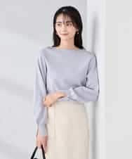 K2FBD72044 a.v.v(アー・ヴェ・ヴェ) 【WEB限定】ゴールドボタンボートネックニット ブラック