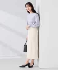 K2FBD72044 a.v.v(アー・ヴェ・ヴェ) 【WEB限定】ゴールドボタンボートネックニット ブラック