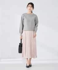 K2FBD72044 a.v.v(アー・ヴェ・ヴェ) 【WEB限定】ゴールドボタンボートネックニット ブラック