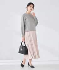 K2FBD72044 a.v.v(アー・ヴェ・ヴェ) 【WEB限定】ゴールドボタンボートネックニット ブラック