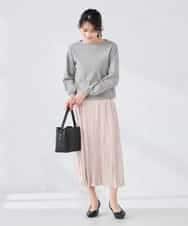 K2FBD72044 a.v.v(アー・ヴェ・ヴェ) 【WEB限定】ゴールドボタンボートネックニット ブラック