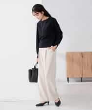 K2FBD72044 a.v.v(アー・ヴェ・ヴェ) 【WEB限定】ゴールドボタンボートネックニット ブラック