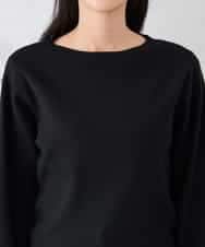 K2FBD72044 a.v.v(アー・ヴェ・ヴェ) 【WEB限定】ゴールドボタンボートネックニット ブラック