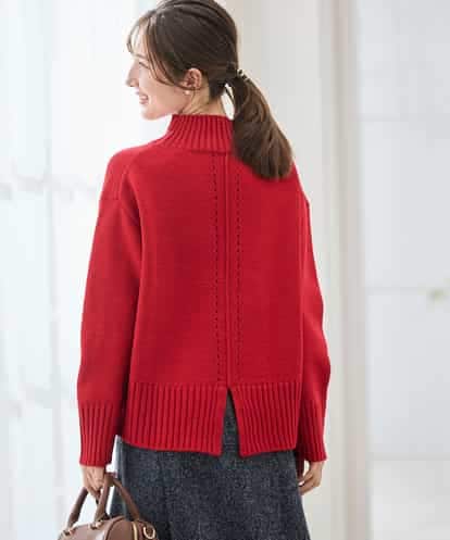 K2FBD73044 a.v.v 【WEB限定】クロップドバックスリットニット