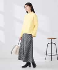 K2FBD73044 a.v.v(アー・ヴェ・ヴェ) 【WEB限定】クロップドバックスリットニット ダークグレー