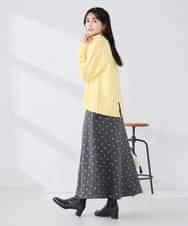 K2FBD73044 a.v.v(アー・ヴェ・ヴェ) 【WEB限定】クロップドバックスリットニット ダークグレー