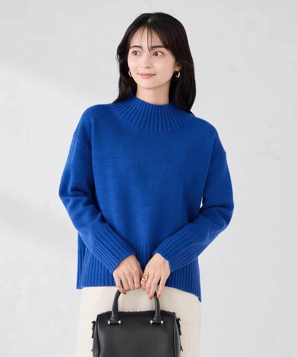 K2FBD73044 a.v.v(アー・ヴェ・ヴェ) 【WEB限定】クロップドバックスリットニット ダークグレー