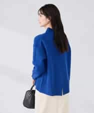 K2FBD73044 a.v.v(アー・ヴェ・ヴェ) 【WEB限定】クロップドバックスリットニット ダークグレー