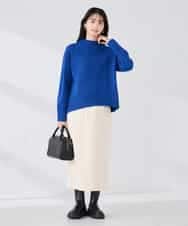 K2FBD73044 a.v.v(アー・ヴェ・ヴェ) 【WEB限定】クロップドバックスリットニット ダークグレー