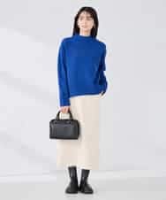 K2FBD73044 a.v.v(アー・ヴェ・ヴェ) 【WEB限定】クロップドバックスリットニット ダークグレー