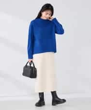 K2FBD73044 a.v.v(アー・ヴェ・ヴェ) 【WEB限定】クロップドバックスリットニット ダークグレー