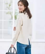 K2FBD73044 a.v.v(アー・ヴェ・ヴェ) 【WEB限定】クロップドバックスリットニット ダークグレー