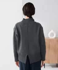 K2FBD73044 a.v.v(アー・ヴェ・ヴェ) 【WEB限定】クロップドバックスリットニット ダークグレー