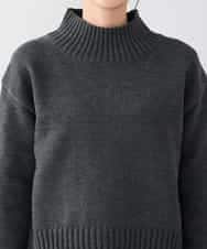 K2FBD73044 a.v.v(アー・ヴェ・ヴェ) 【WEB限定】クロップドバックスリットニット ダークグレー