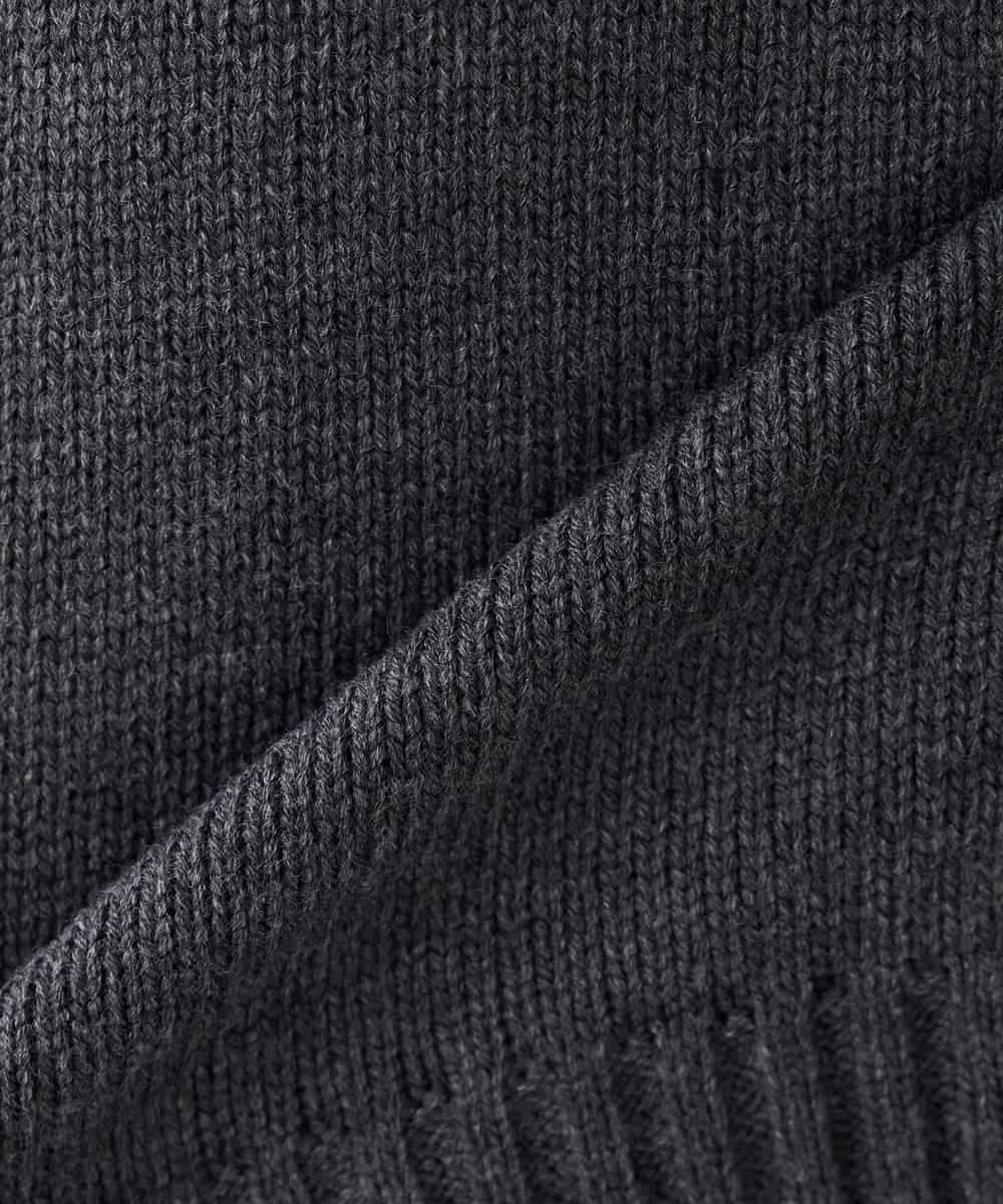 K2FBD73044 a.v.v(アー・ヴェ・ヴェ) 【WEB限定】クロップドバックスリットニット ダークグレー