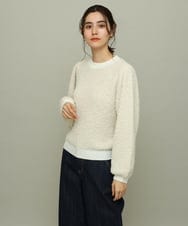K2FBS05049 a.v.v(アー・ヴェ・ヴェ) ファンシーヤーンパフスリーブニット アイボリー