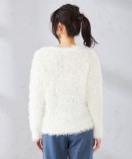 K2FDD04054 a.v.v(アー・ヴェ・ヴェ) ラメフェザーニット アイボリー