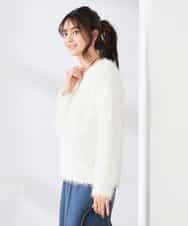 K2FDD04054 a.v.v(アー・ヴェ・ヴェ) ラメフェザーニット アイボリー