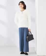 K2FDD04054 a.v.v(アー・ヴェ・ヴェ) ラメフェザーニット アイボリー