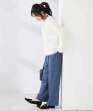 K2FDD04054 a.v.v(アー・ヴェ・ヴェ) ラメフェザーニット アイボリー