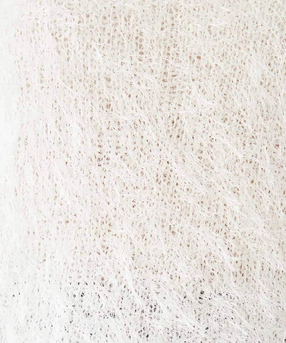 K2FDD04054 a.v.v(アー・ヴェ・ヴェ) ラメフェザーニット アイボリー