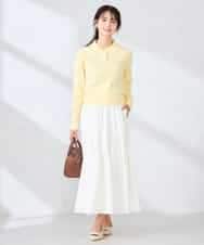 K2FDD08044 a.v.v(アー・ヴェ・ヴェ) ワイドリブポロニット ライトイエロー