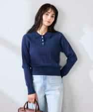 K2FDD08044 a.v.v(アー・ヴェ・ヴェ) ワイドリブポロニット ライトイエロー