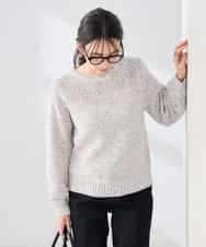 K2FDD14054 a.v.v(アー・ヴェ・ヴェ) ミックスヤーンニット ライトブルー