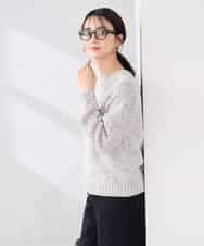 K2FDD14054 a.v.v(アー・ヴェ・ヴェ) ミックスヤーンニット ライトブルー