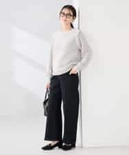 K2FDD14054 a.v.v(アー・ヴェ・ヴェ) ミックスヤーンニット ライトブルー